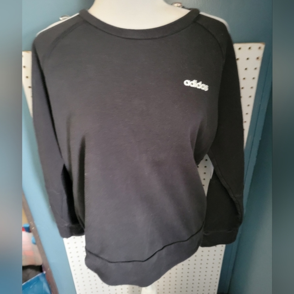 Adidas size‎ Large sweatshirt 3 stripe arm